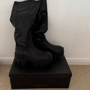 Azalea Wang Black Combat Boots NEW